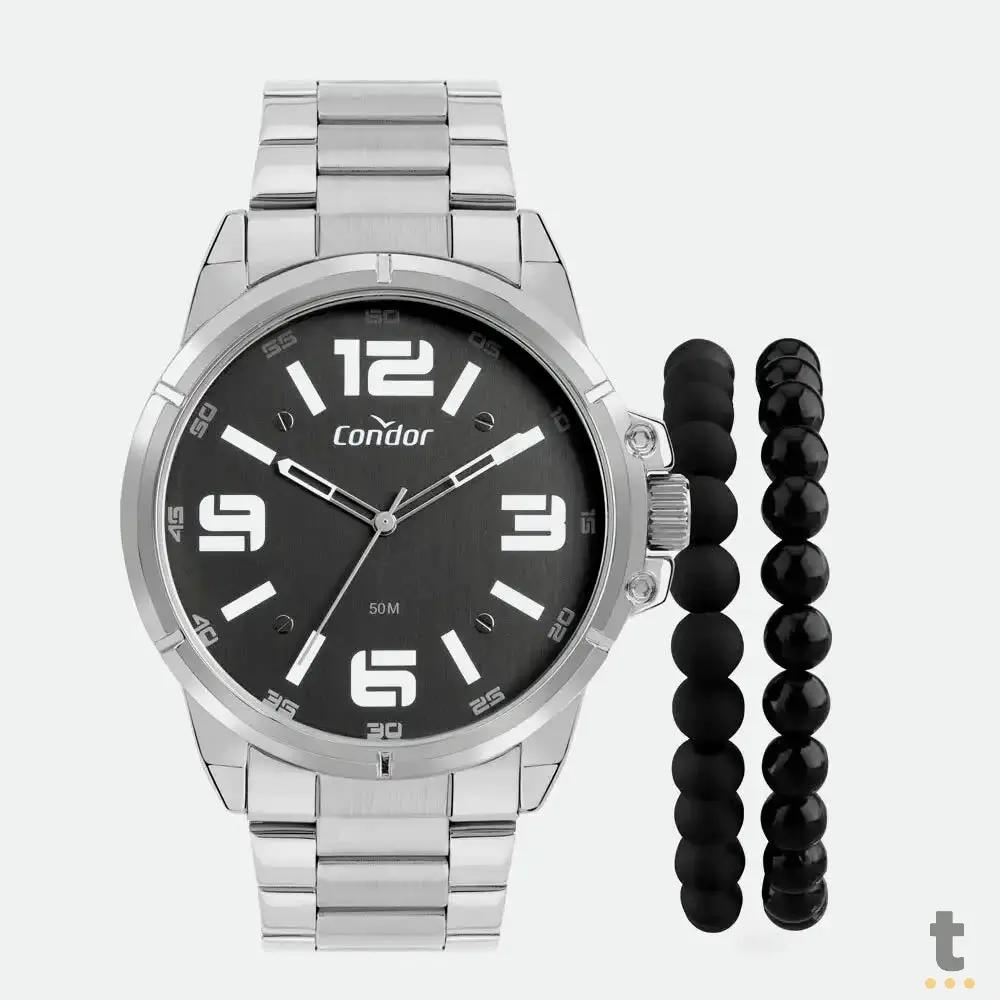 Kit Relógio de Pulso Condor em Aço C/ Canivete - CO2035NFP/K4P Truedata